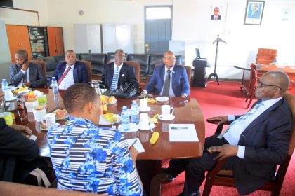 Hon. Minister Muruli Mukasa meets the Botswana delegation during their benchmark visit to Uganda recently