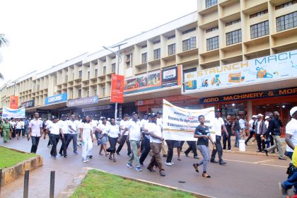 MINISTRY TEAM DURING THE ANTI-CORRUPTION WALK ON 4TH DECEMBER, 2019