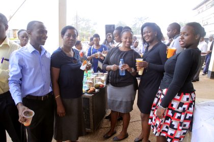 Ministry staff during Tea without Tittles breakfast meeting on 28th march 2019 at Ministry Headquarters -Wandegeya